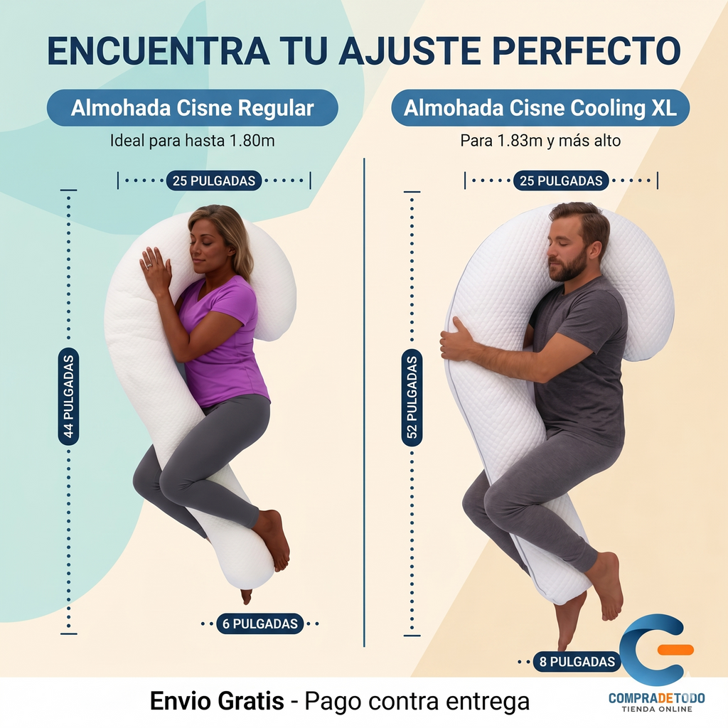 ALMOHADA ERGONÓMICA TIPO BASTÓN PARA EMBARAZO.