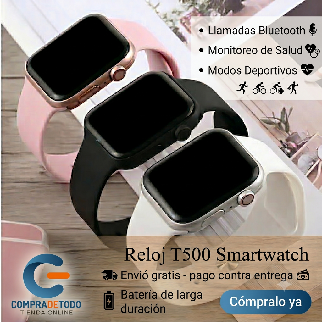 Reloj T500 Smartwatch Doble Pulso