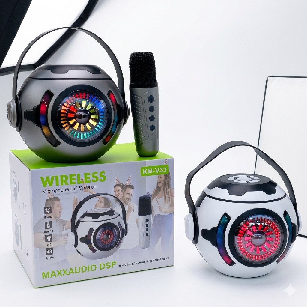 Mini Parlante Con Karaoke  KM-V33 FX